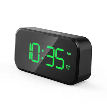 

Digital Alarm Clock LED Screen Alarm Settings Snooze USB Port Bedroom Alarm Clock