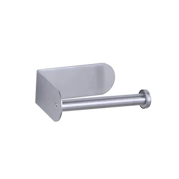 

1PC Tissue Holder Stainless Steel Self Adhesive Punch-free Roll Paper Holder Rack Organizer for Hotel Toilet