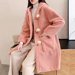 Элегантное длинное женское меховое пальто с капюшоном осенне-зимнее плотное теплое Женское пальто уличная одежда большого размера