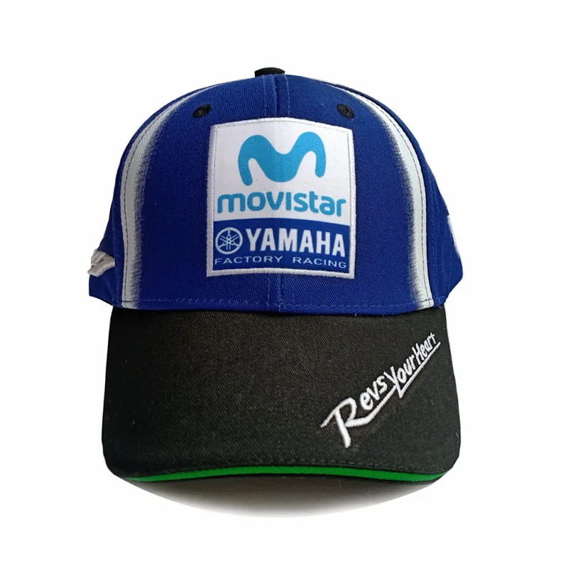 Мотоциклетная бейсболка Новое поступление MOTO GP 3D вышитые F1 Racing YAMAHA Racing мужские и женские шляпы с застежкой сзади кепка высокое качество - Цвет: Blue02