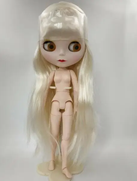 Кукла Blygirl как кукла Blyth как на фотографии, кремово-желтый прямые длинные волосы