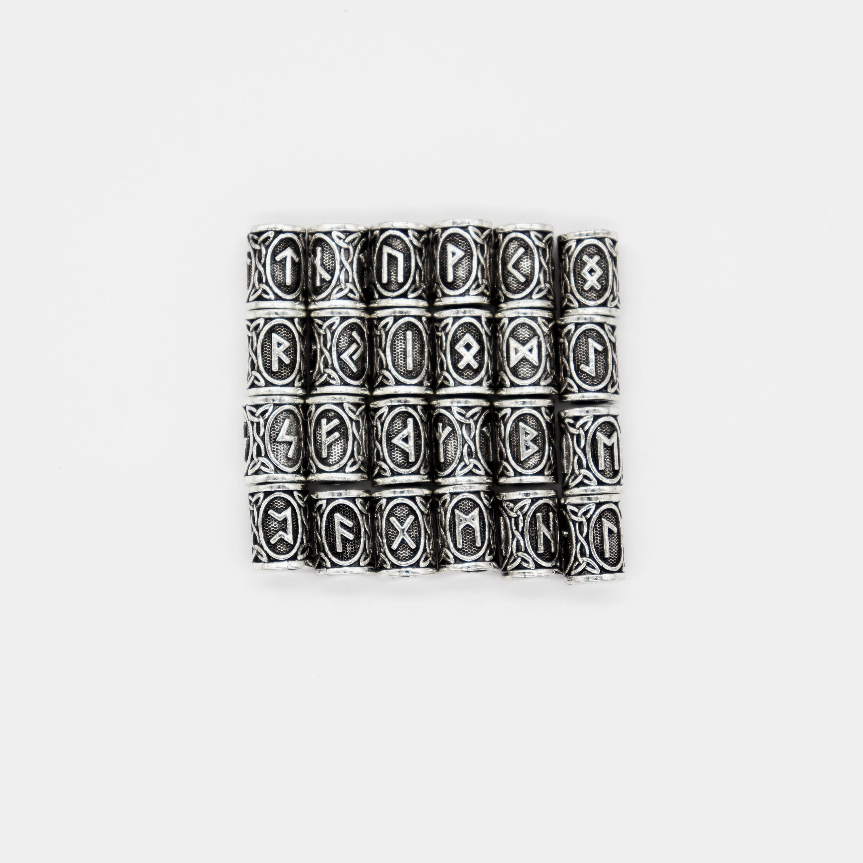 Rune Beads 24pcs/lot Viking Runes Charms for Jewelry