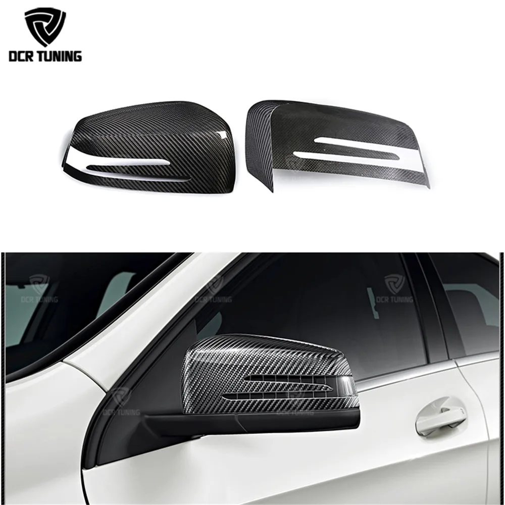 Carbon Mirror Caps Cover For Mercedes W204 W207 W212 W176 W218 W221 A C CLS E CLA Class Fiber