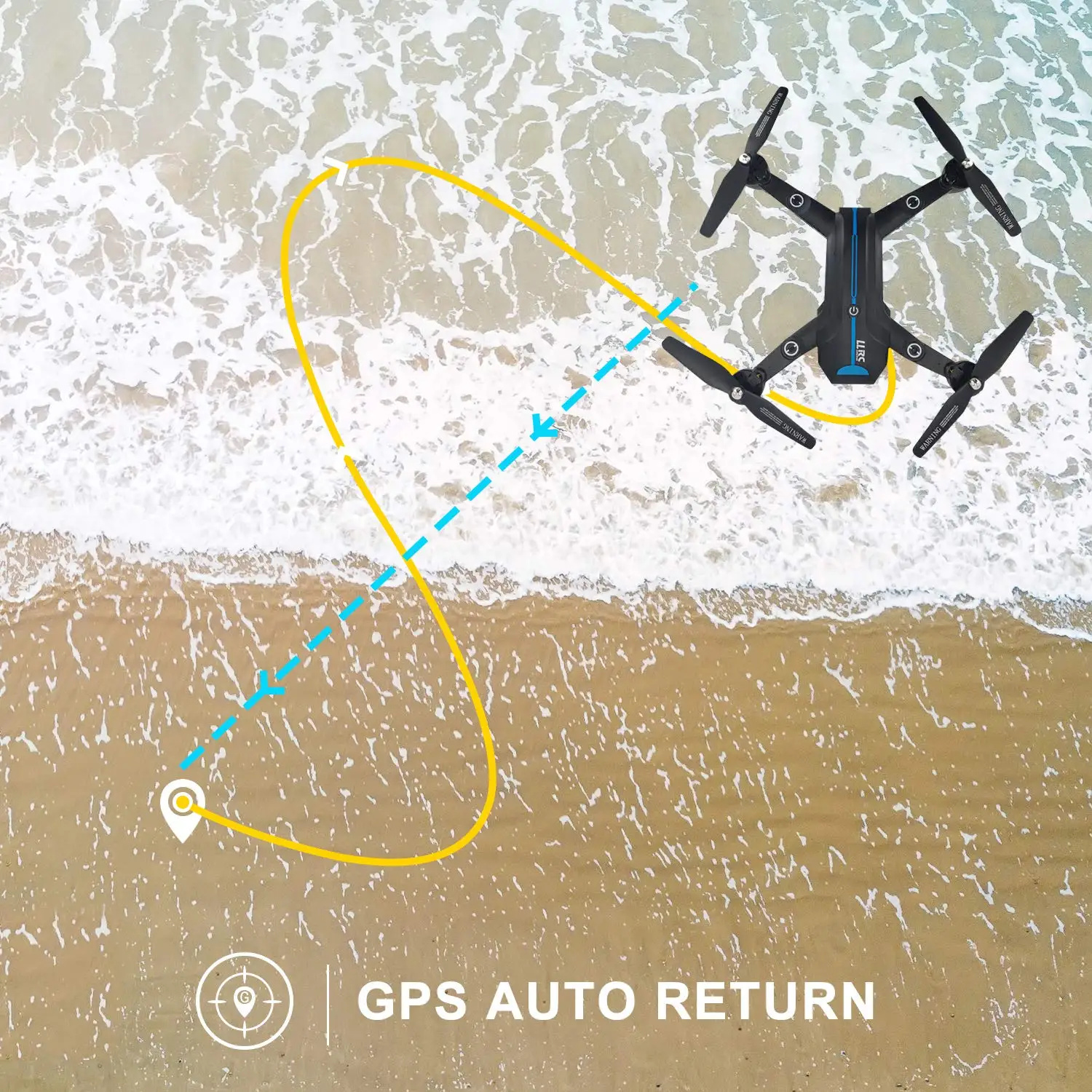 gps Follow me 4 axis drone с hd камерой Wifi FPV складной Квадрокоптер