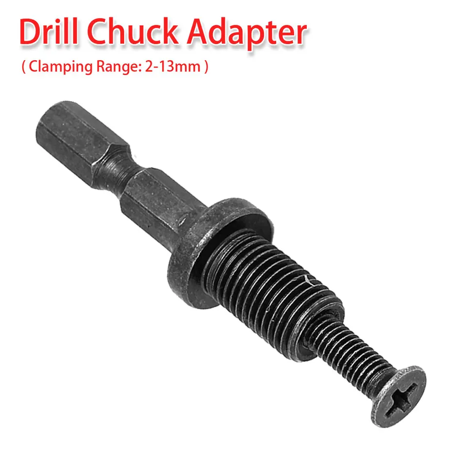 3 8 24unf Male Thread Screw Chuck Adapter Connector For Hex Shank Drill Bitteus Business Industrial Workholding Toolholding