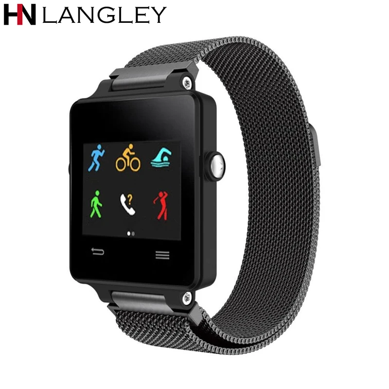 Миланская петля магнитные ремешки с пряжками для Garmin Vivoactive ацетат Спорт gps Смарт часы из нержавеющей стали сетка замена ремешок