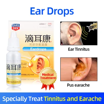 

15mlEar Drops Ear Cold Compress Gel Relieve Earache Itching Acute and Chronic Middle Ear Inflammation Earwax Water Pus Remover