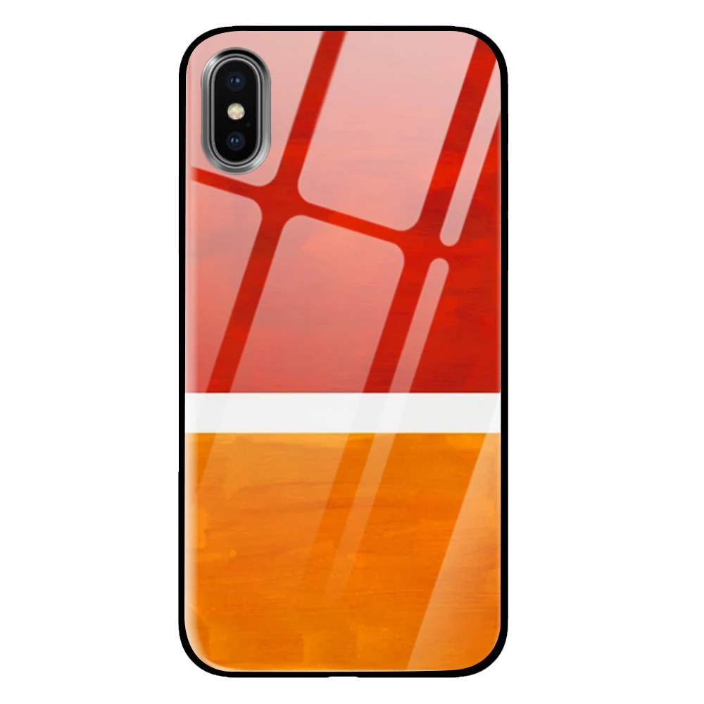 Радужные цвета для iPhone 5 5S SE 6 6s 7 8 Plus X XS Max XR закаленное стекло чехлы для телефонов - Цвет: 3