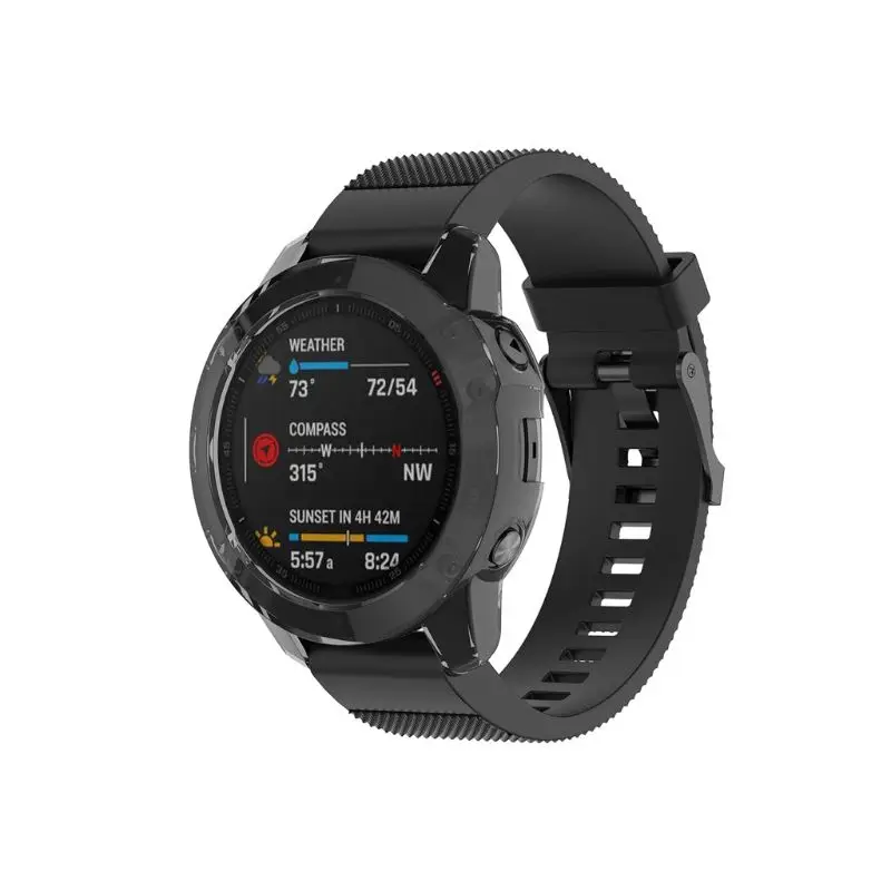 Ультра-тонкий чистый ТПУ чехол для часов Защитная крышка для Garmin Fenix 6 смарт часы замена защитный чехол