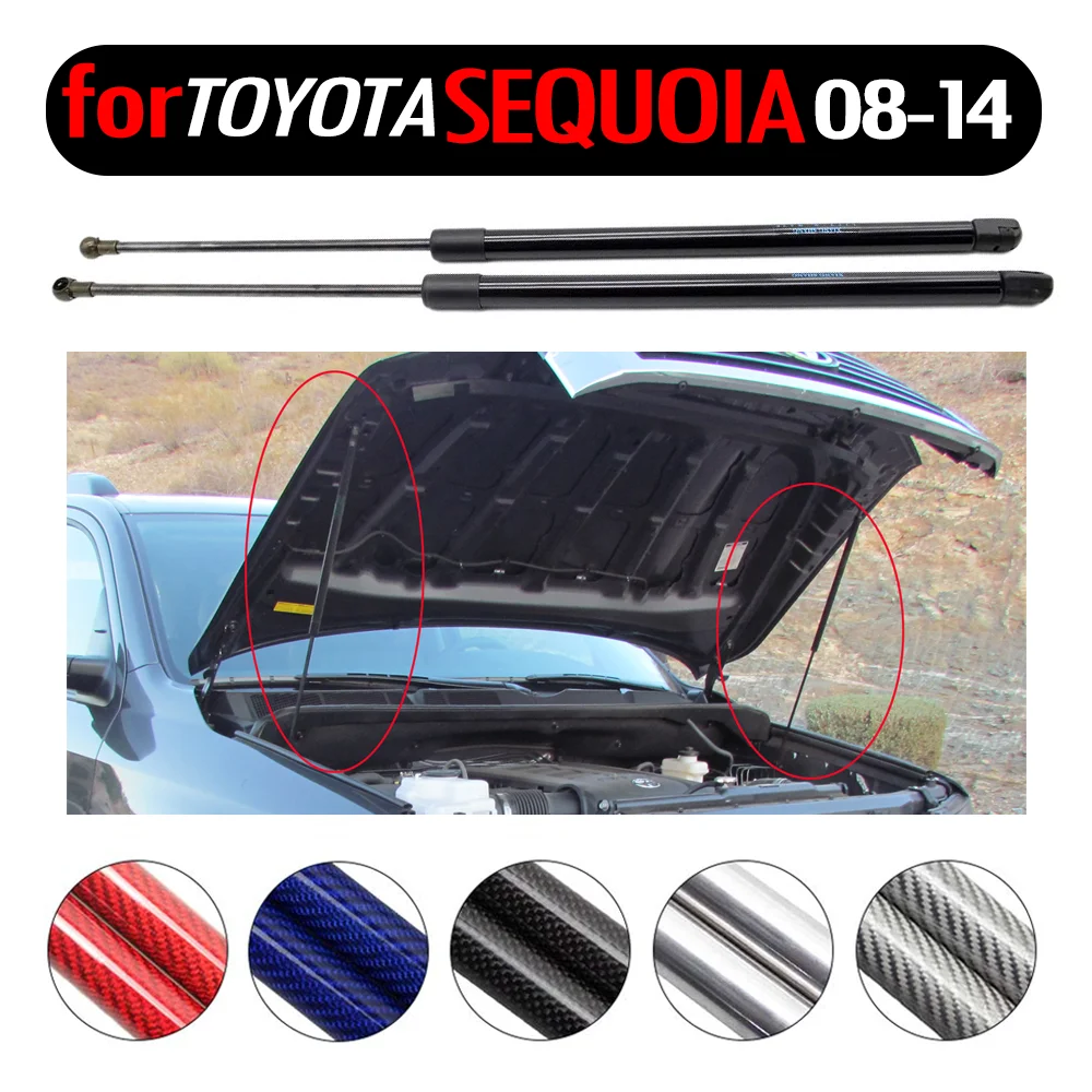 

2pcs Auto Car front Hood Bonnet Gas Spring Lift Support Damper Struts for Toyota Sequoia 2008-2014 for Toyota Tundra 739 mm