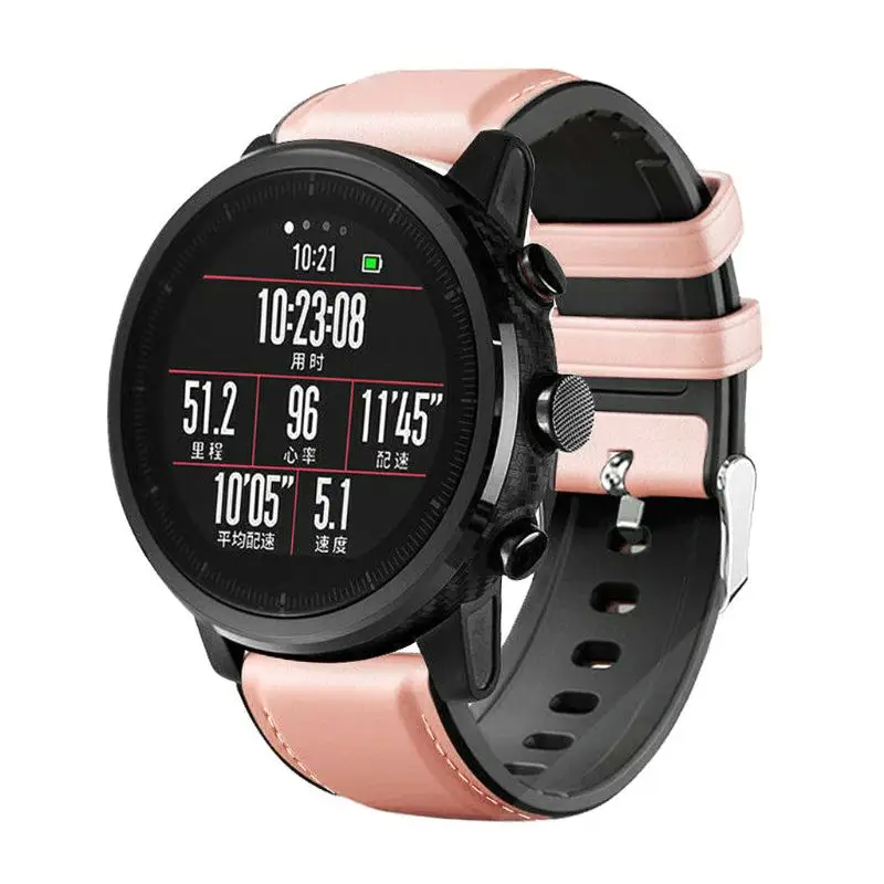 Ремешок для наручных часов браслет для huawei Watch GT Active/элегантный для Honor Magic/samsung Galaxy аксессуары для часов - Цвет: Розовый