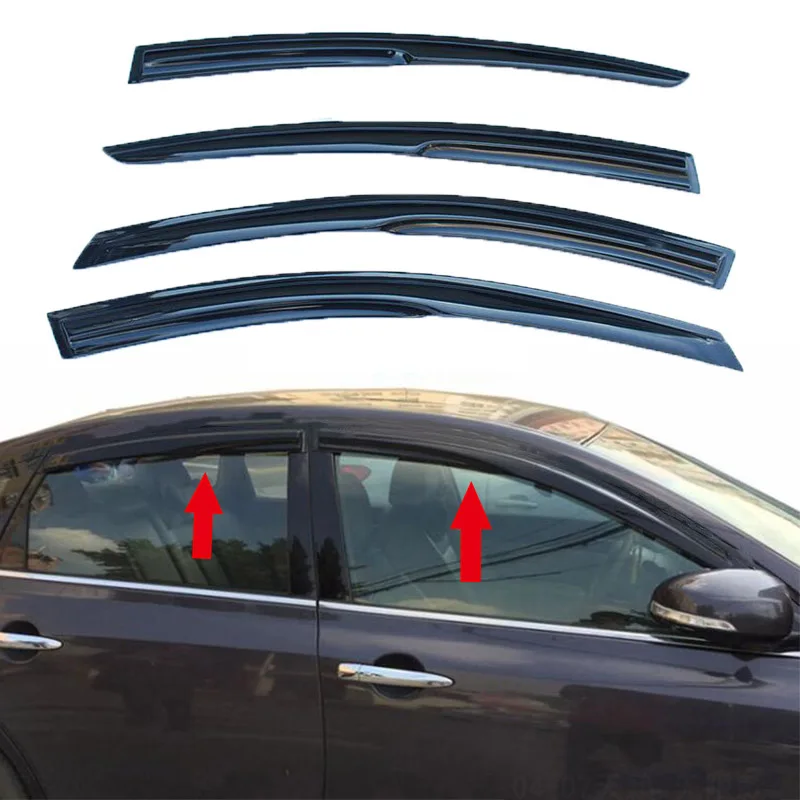 

Side Window Deflector Acrylic Sun Rain Deflector Weather Shield for Nissan Altima 2004 2005 2006 2007 Car modification