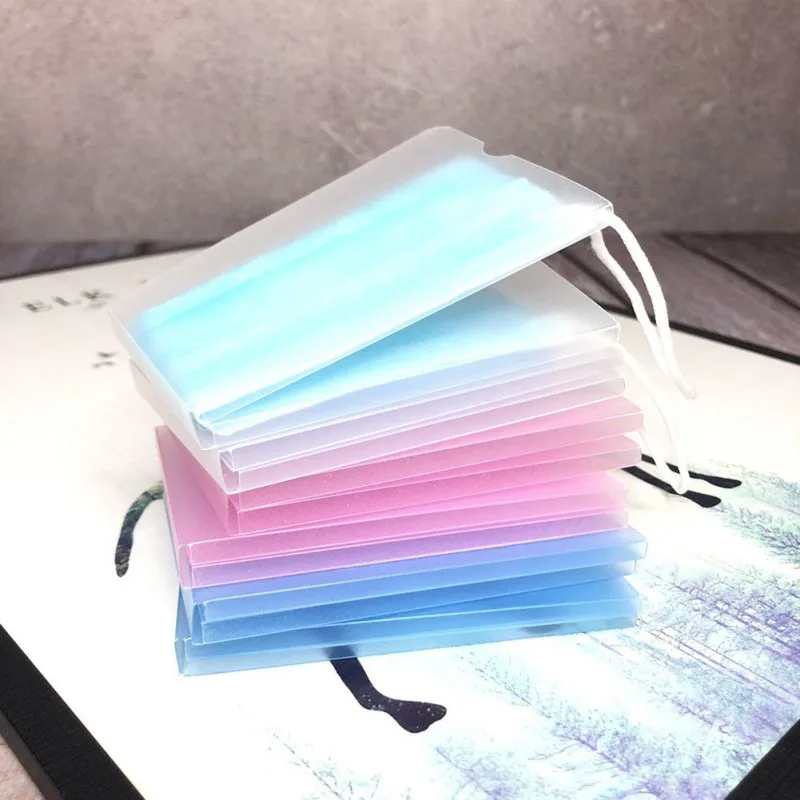 

Mask Case Household Moisture-proof Mask Bag Portable Dustproof Storage Mask Container Folder Foldable Temporary Organizer