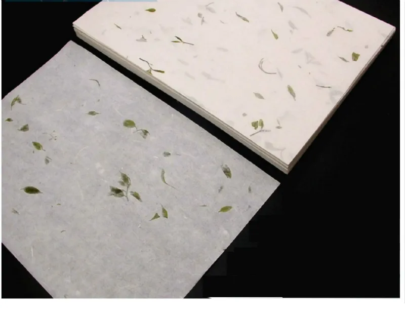 

A4 Chinese Printing Rice Paper Chinese Rice Paper with Natural Plants 100sheets Half Ripe Printing Rice Paper Papel Arroz Papier