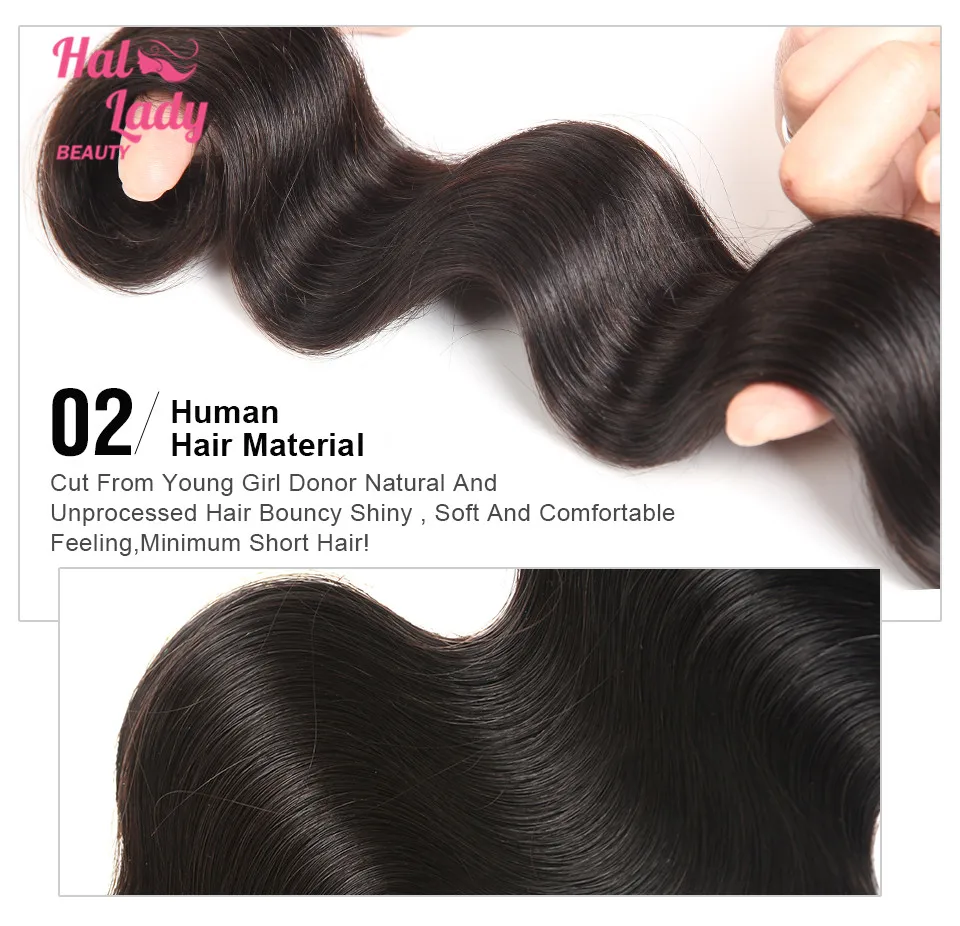 Brazilian Body Wave Human Hair Extensions Remy 1B 3 5 10 Pcs Bundle Deal 30 32 34 36 38 40 50 60 Inches Vendor