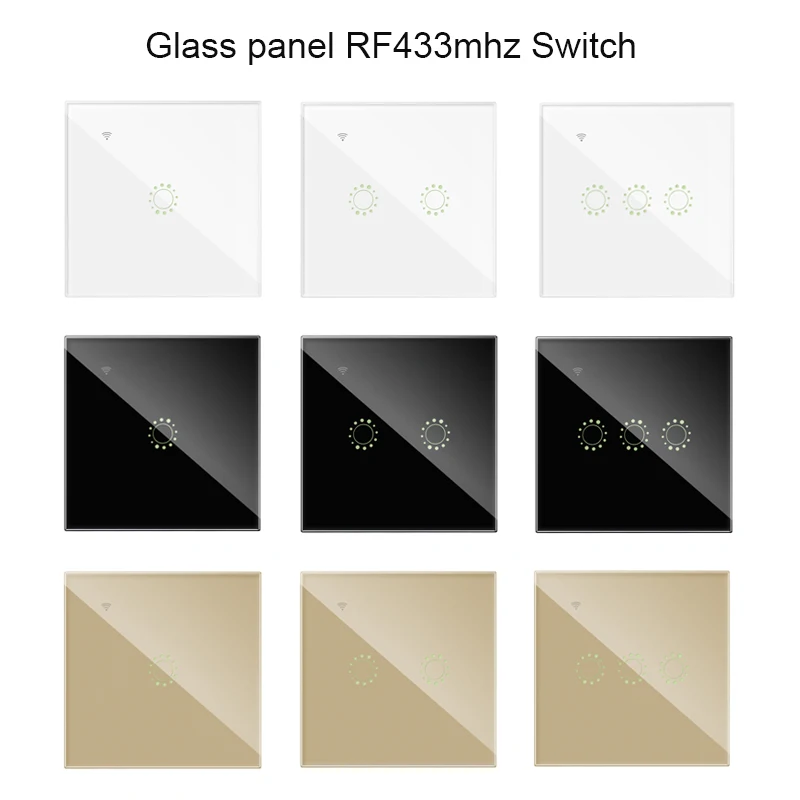 433Mhz Remote Control Wireless Switch for Sonoff T1 EU UK Sonoff 4CH Pro R2 Slampher 433.92MHz RF Remote Control Light Switch smart switch wireless remote controller smart universal remote control lamp base switch bluetooth voice remote control lamp holder switch