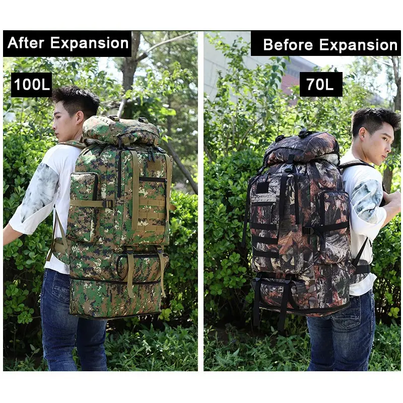 100L Militärische Taktische Rucksack Armee Tasche Wandern Im Freien Männer  Camping Klettern Trekking Sport Gepäck Schulter Reisetasche XA861WA -  AliExpress