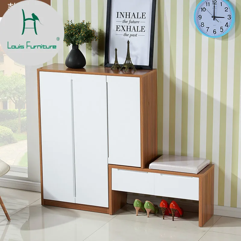 

Louis Fashion Shoe Cabinets Northern Europe Simple Modern Replacement Stool