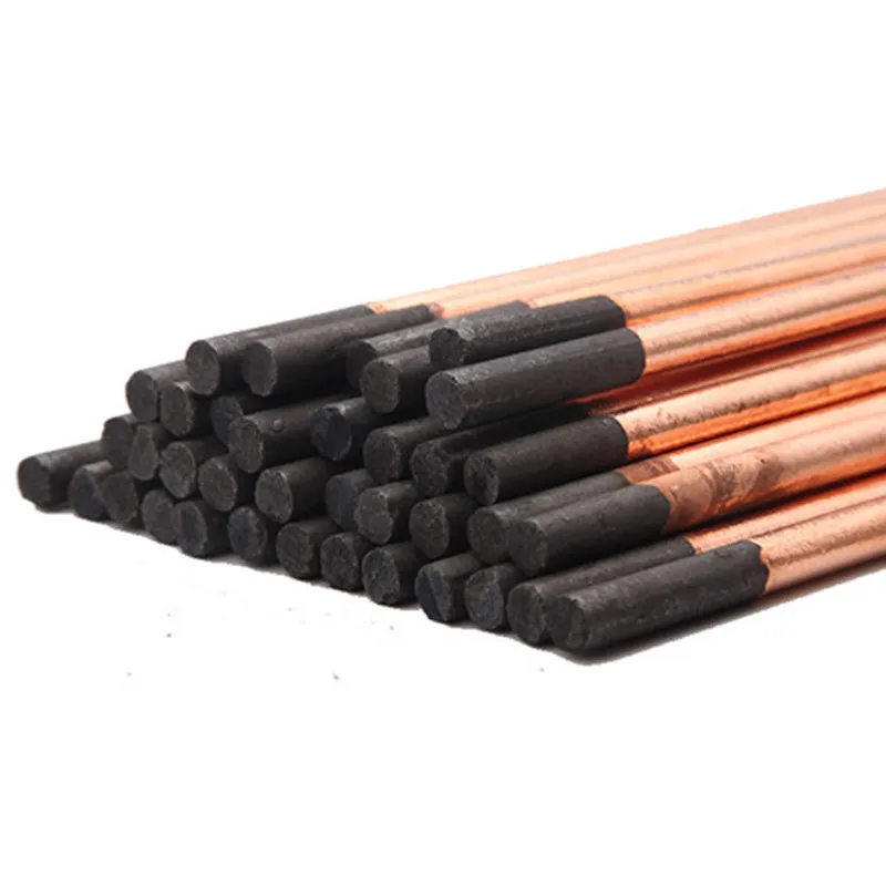 Round Arc Air Gouging Carbon Rod Bar 4-10mm Welding DC Gas Gouging Gun Electrode Graphite Rods Soldering Supplies 5pcs welding rods tin solder rod carbon arc rods
