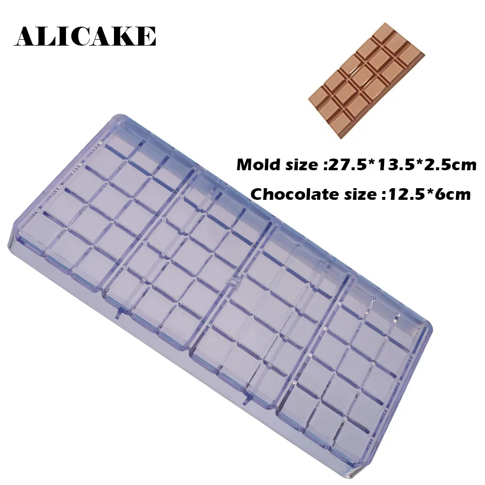 Шоколадная поликарбонатная форма 12,5*6 см формы для шоколадных батончиков 3D формы для приготовления хлебобулочных изделий пластиковые инструменты