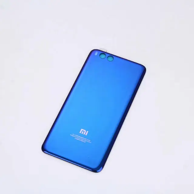 Синий Note3 Minote3 стеклянный чехол на заднюю крышку для Xiaomi Mi Note 3 задняя дверь ремонт замена батарея чехол+ наклейка - Цвет: Синий