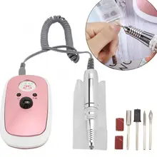 Фрезер для ногтей, сверлильный профессиональная насадка для ногтей, Электрический Фрезер для ногтей, вышлифовка, полирование кожаным кругом пилка для полирования ногтей искусство инструмент для маникюра 110-240V