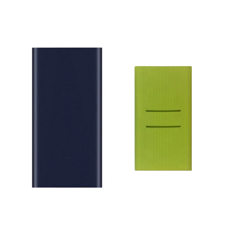 Black add Green Xiaomi Mi внешний аккумулятор 2 10000 мАч двойной USB выход 18 Вт Быстрая зарядка 10000 мАч Внешний аккумулятор - Цвет: Black add Green