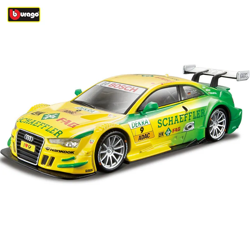 Модель гоночного автомобиля Audi RV Bburago 1:32 DTM Трансформер из сплава модель WRC для