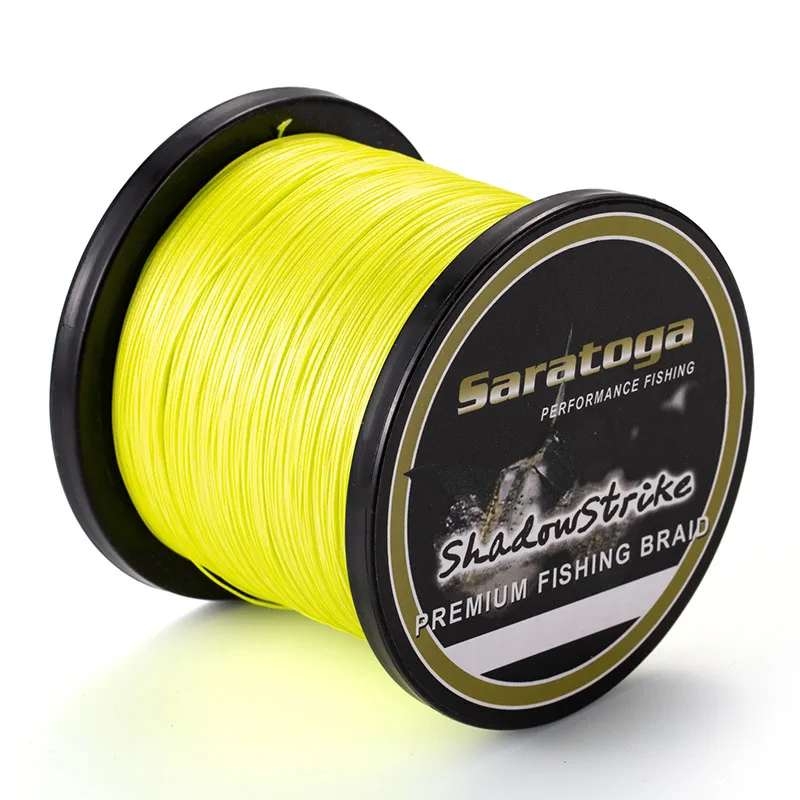 "Saratoga" супер прочный материал из Японии 1500 м/1650 ярд 8 нитей 30-100lb PE плетеная леска многофиламентная леска - Цвет: YELLOW
