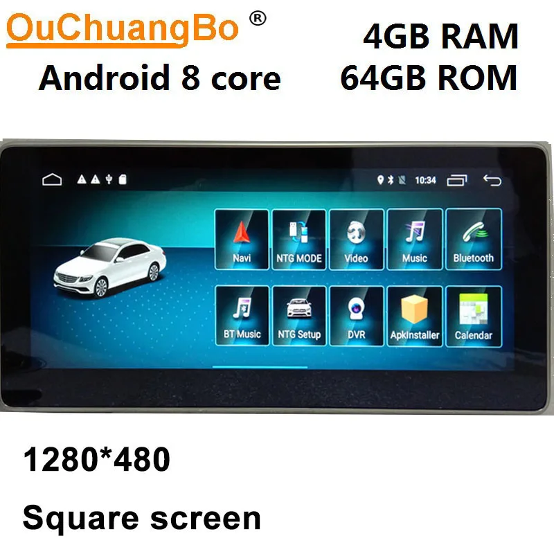 4GB 64GB 2011-2014 Ouchuangbo android 9,0 радио gps для mercedes benz C C180 c200 C220 230 260 300 W204 2008- с 4 Гб+ 64 Гб RHD правое вождение - Цвет: 4GB 64GB 2011-2014