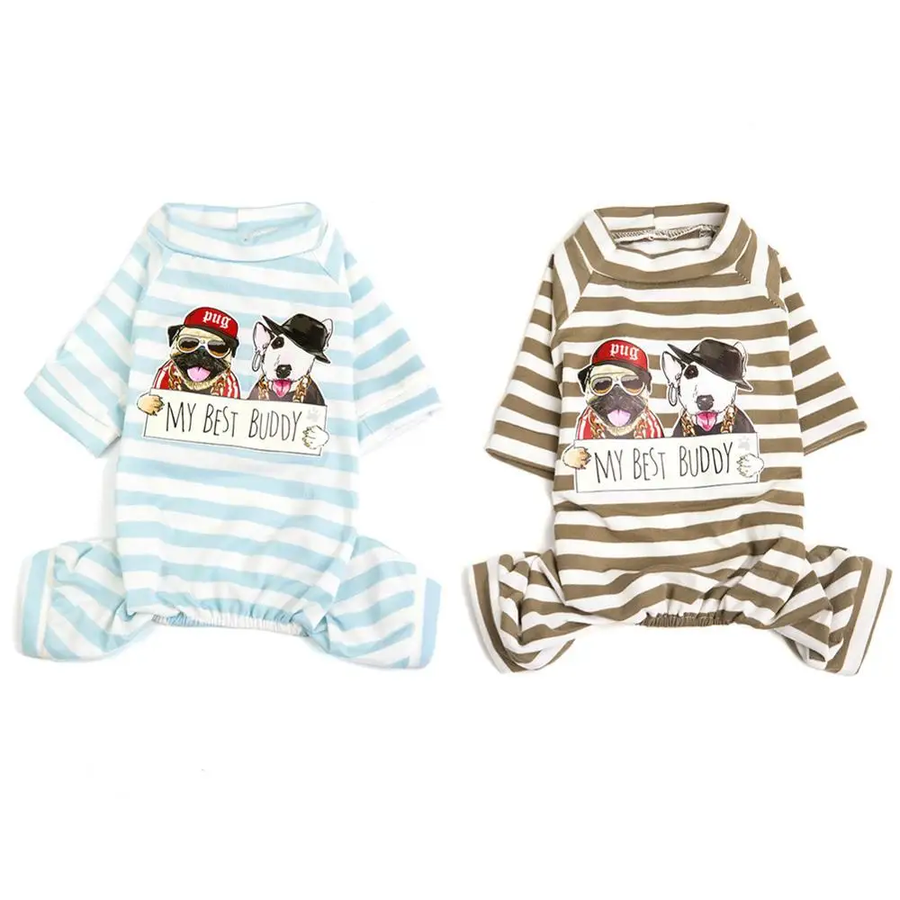 Симпатичная Пижама для маленьких собак костюм комбинезон одежда кошек пальто