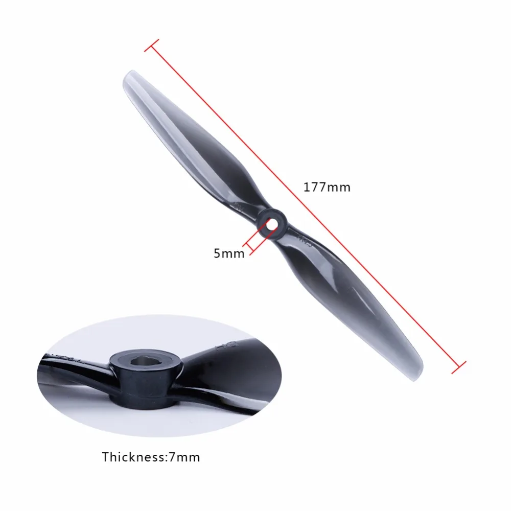 HQ 7X4,5 7045 пропеллер 7 дюймов 2 лезвия CW/CCW PC Опора совместимый xing двигатели для FPV RC гоночная беспилотная часть