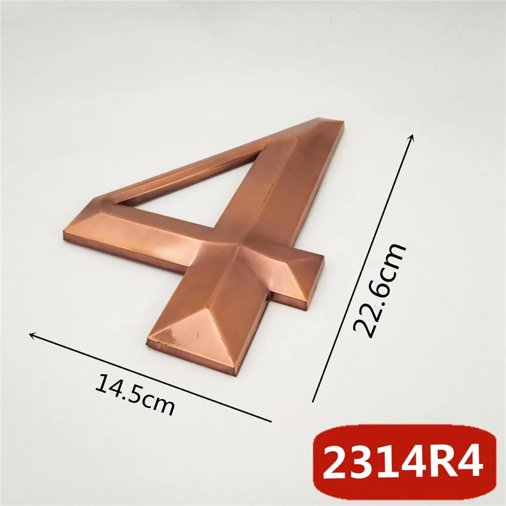 2314R红古锥形23cm塑料门牌=d选项4