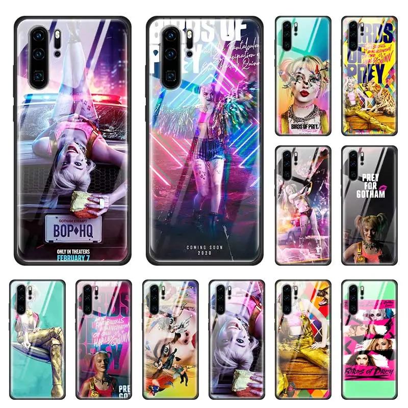 

Harley Quinn 2020 Birds of Prey Case for Huawei P20 P30 P10 Lite Mate 30 20 10 P Smart Pro 2019 Tempered Glass Sac Phone Coque F
