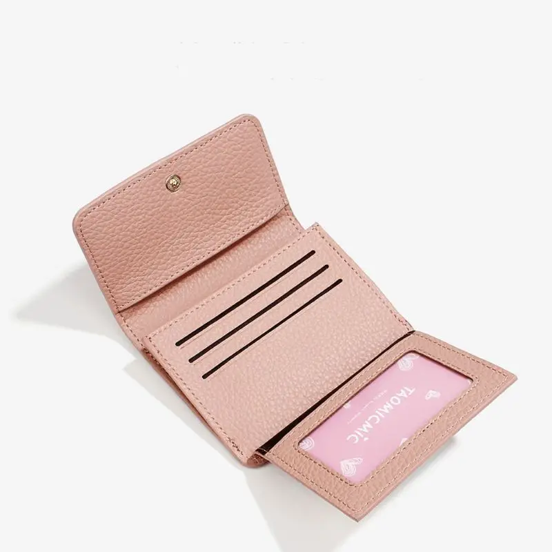Fashion Women Leather Wallet Card Holder Button Clutch Purse Lady Short Handbag Bag
