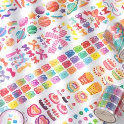 Bande adhésive Washi Alphabet ours, bande adhésive de masquage décoratif, autocollant de Scrapbooking pour Journal Diy bricolage 