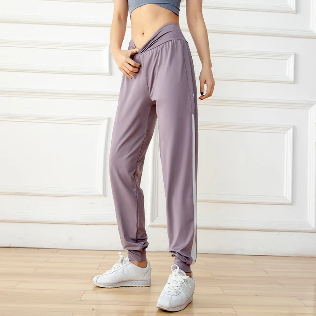 Women High Waist Jogger Pants Quick Dry Sports Leggings Summer