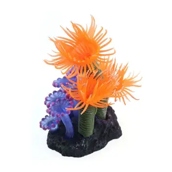 

New fish aquarium decorations Home Soft Artificial Resin Coral Fish Tank Aquarium Lovely Decoration