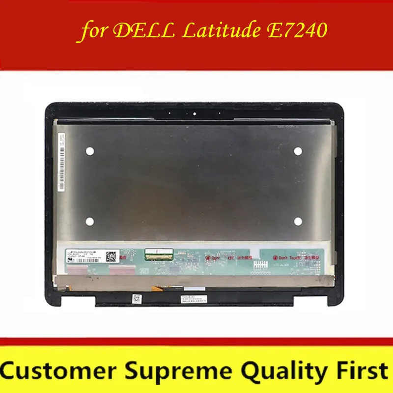 Сенсорный ЖК дисплей с рамкой 12 5 дюйма в сборе для DELL Latitude E7240 LP125WF1 SPA4 PY6P2|ЖК-экран