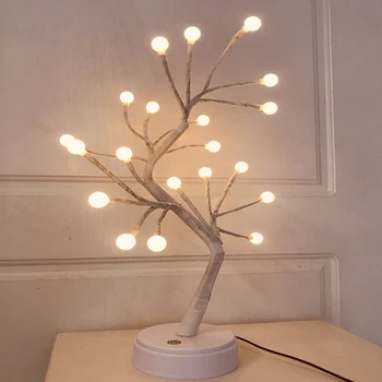 

Tree Shaped LED Lamp Bonsai Style 24leds round ball DIY USB Night Light Touch Switch Control Xmas Decorative Light