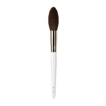 

258 Professional Make Up Brush Tapered Highlighter Brush Soft Synthetic Fiber Cosmetic Tools White Handle Makeup Brushes