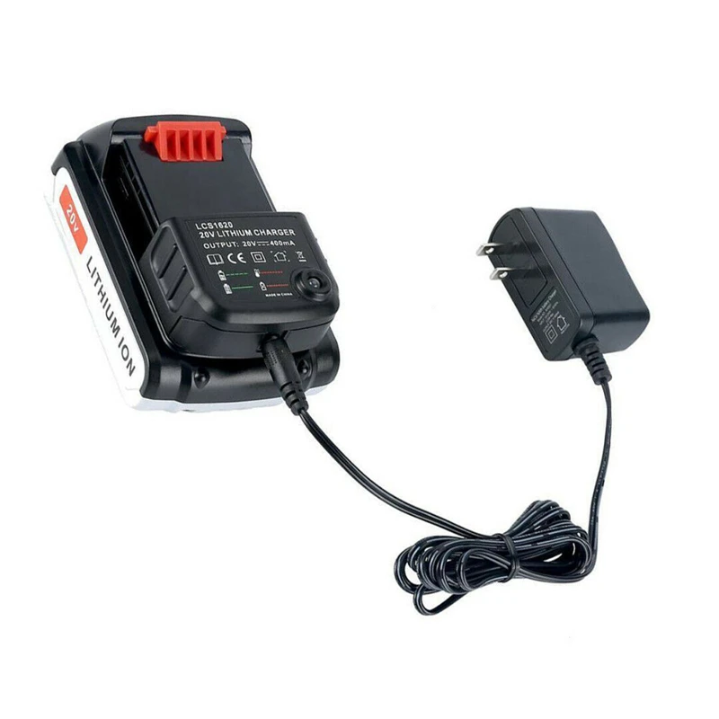 20V Lithium Battery Charger for Black & Decker US Battery