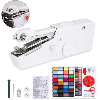 

Handheld Sewing Machine Portable Mini Electric Handmake Sewing Tool Stitching Machine Handy Stitch For Fabric Clothing 1pcs