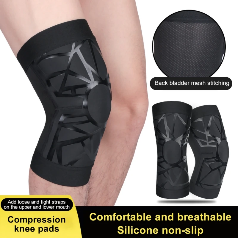 Rodillera elástica de compresión para Protector de manga de soporte para rodilla, baloncesto y voleibol, color negro, 1 unidad|Coderas y rodilleras| - AliExpress