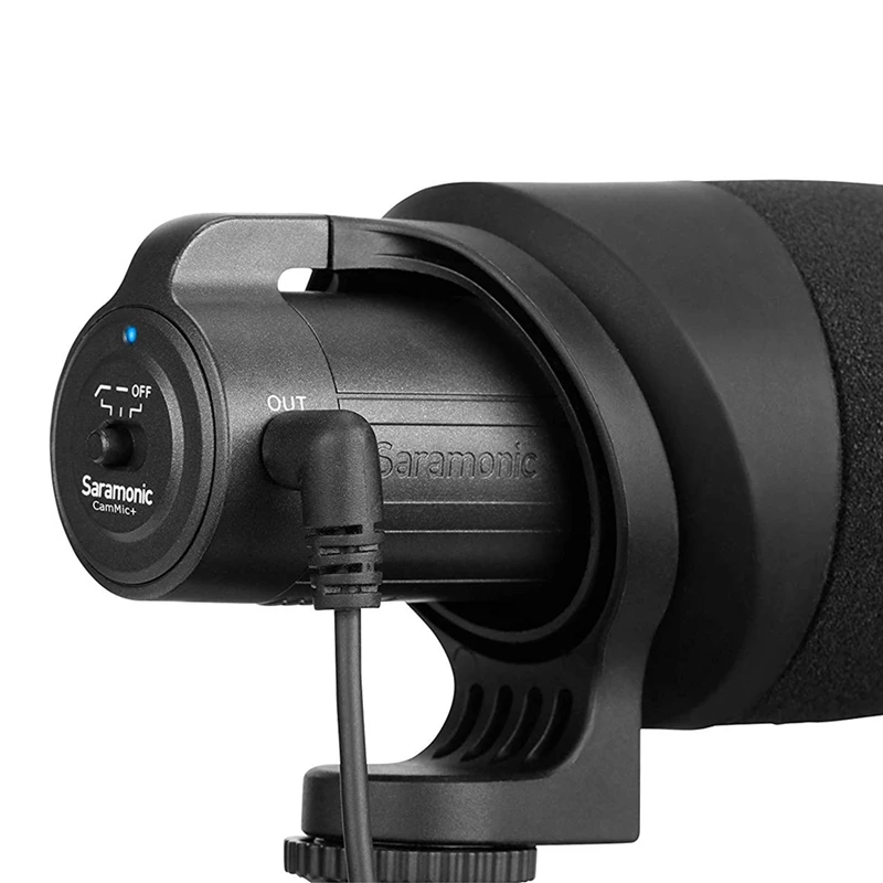 Saramonic Cammic+ легкий накамерный микрофон со встроенным амортизатором и индикатором для Dslr Canon Nikon camera s