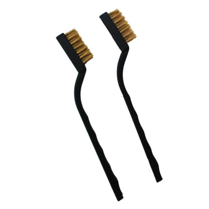 Details about   6x Brass Wire Brush Set For Cleaning Welding Slag And Rust High Quality Durable 