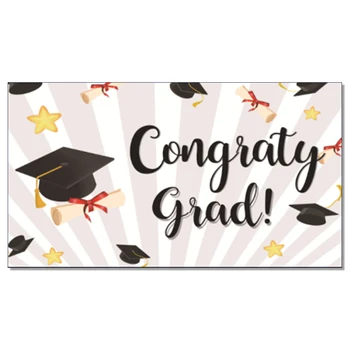 

Graduation Banner 4*6 FT 120*180cm Graduation Party Supplies Congrats Grad,free shipping