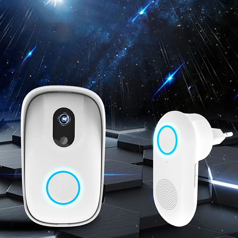 Smart Wireless Door Bell Doorbell Rf Wifi Photographable Door Bell Camera Phone Anti-Theft Alarm Door Bell Home Security System