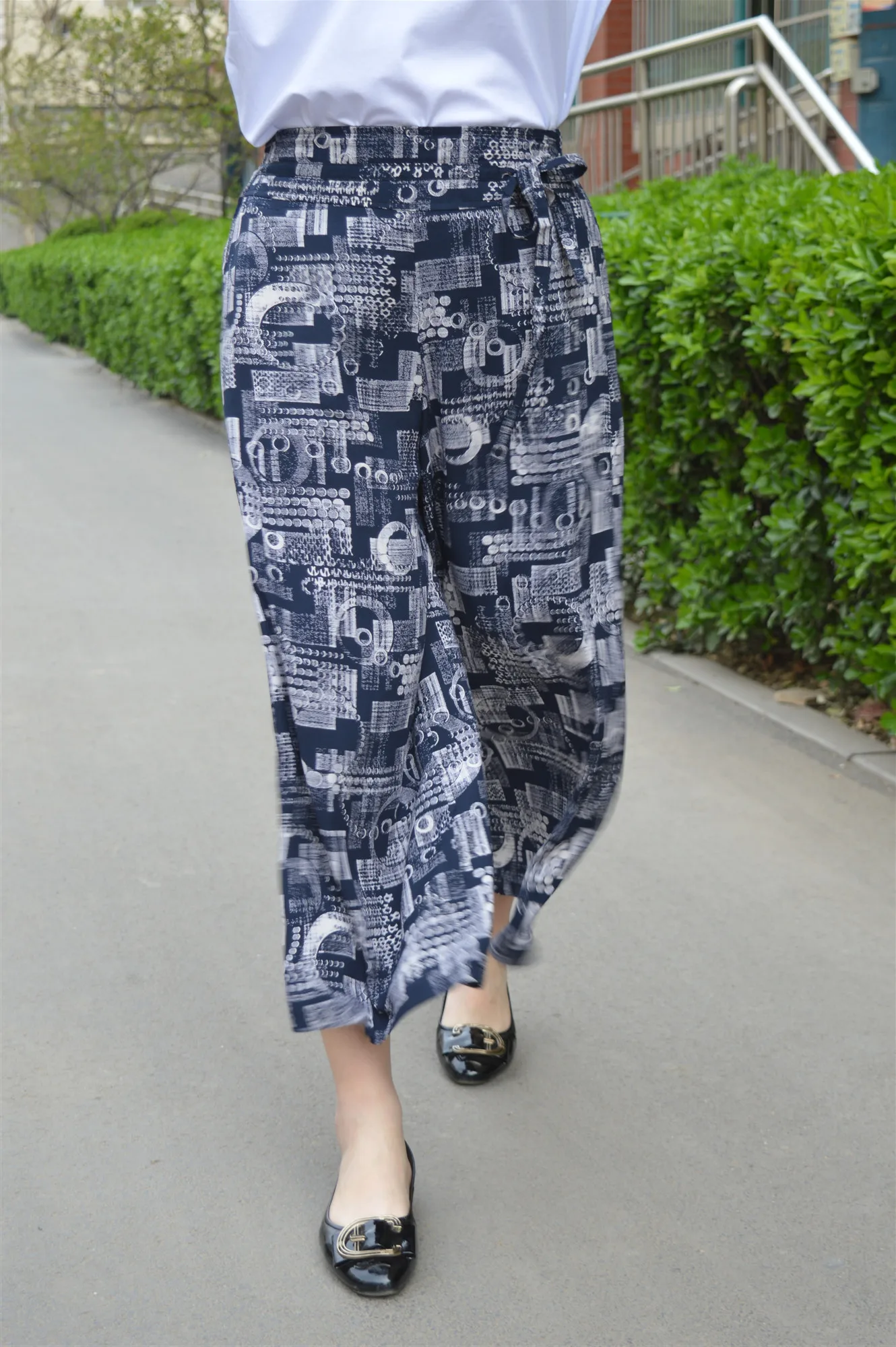 Pantalon, широкие брюки, Femme размера плюс, 3XL, женские весенние брюки, спортивные штаны, с принтом, Pantalon, женские, Mujer, DJ316