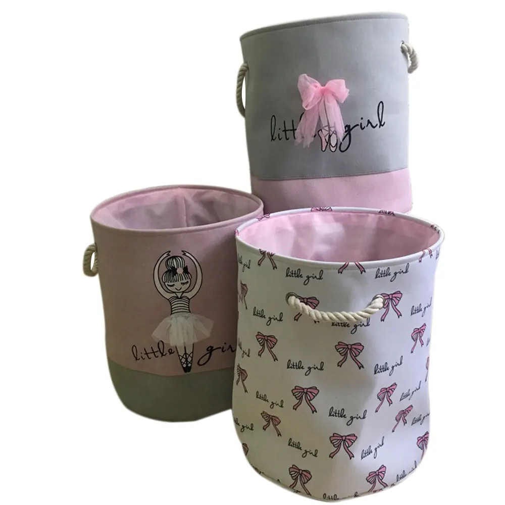 

AA Foldable Laundry Basket for Dirty Clothes Cartoon Printed Foldable Dirty Clothes Bucket Dirty Clothes Laundry Buckets